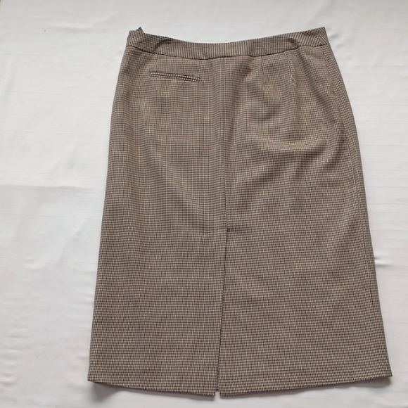 Harve Benard Wool Houndstooth Pencil Midi Skirt- Sz. 16 - Picture 6 of 10
